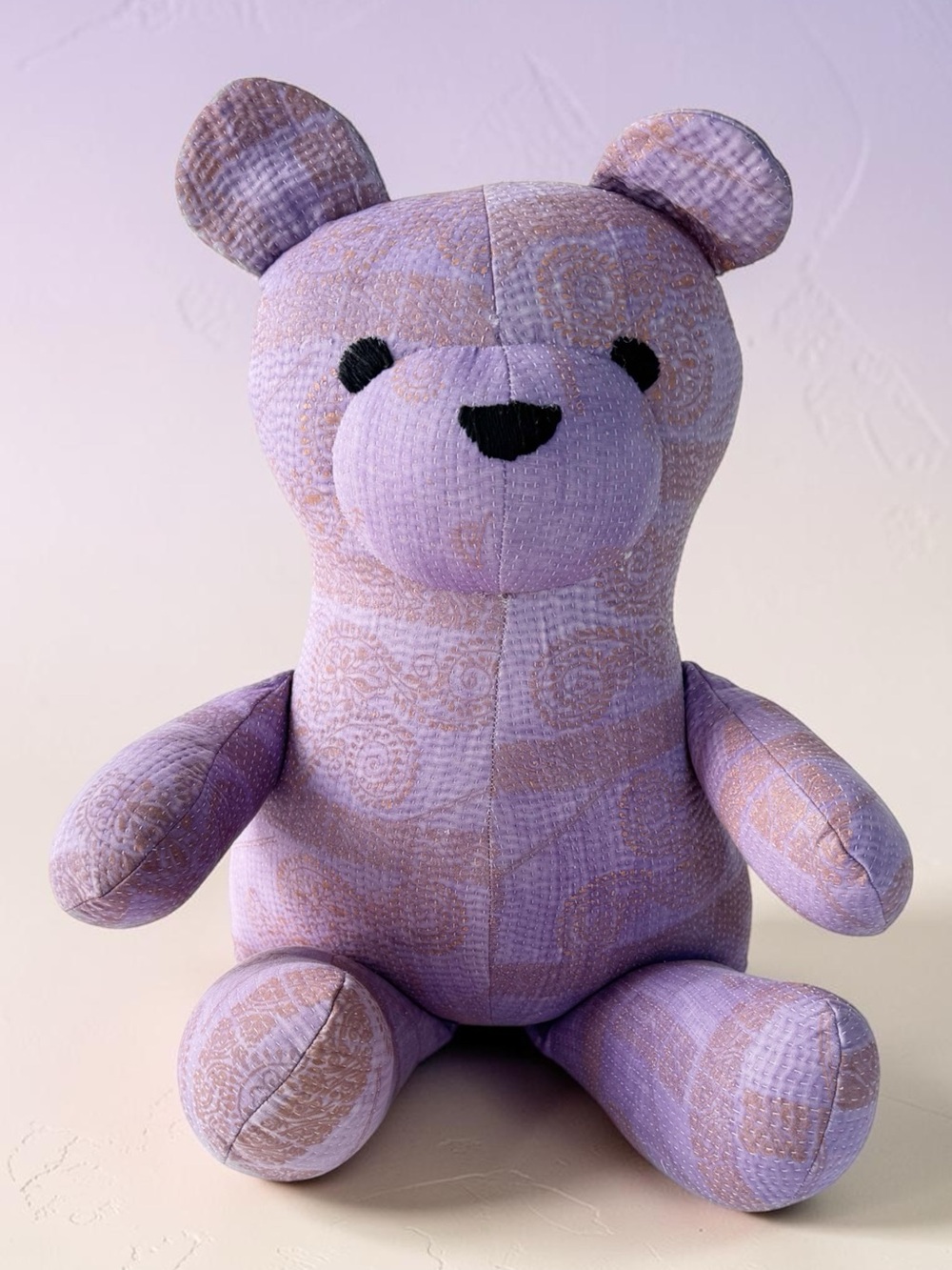 Free People Vintage Kantha Quilt Bear in Purple | NWT